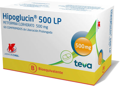 Hipoglucin 500 LP Comprimidos de Liberación Prolongada - 30 unidades