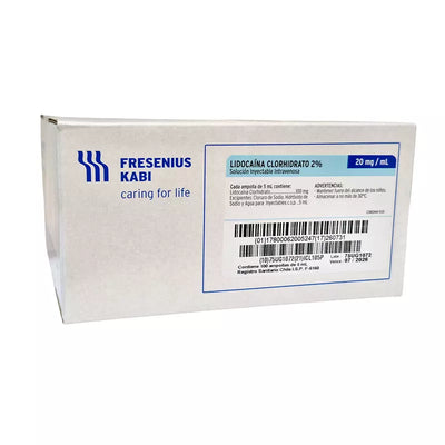 Lidocaina Inyectable 2% - 1 Ampolla 5mL