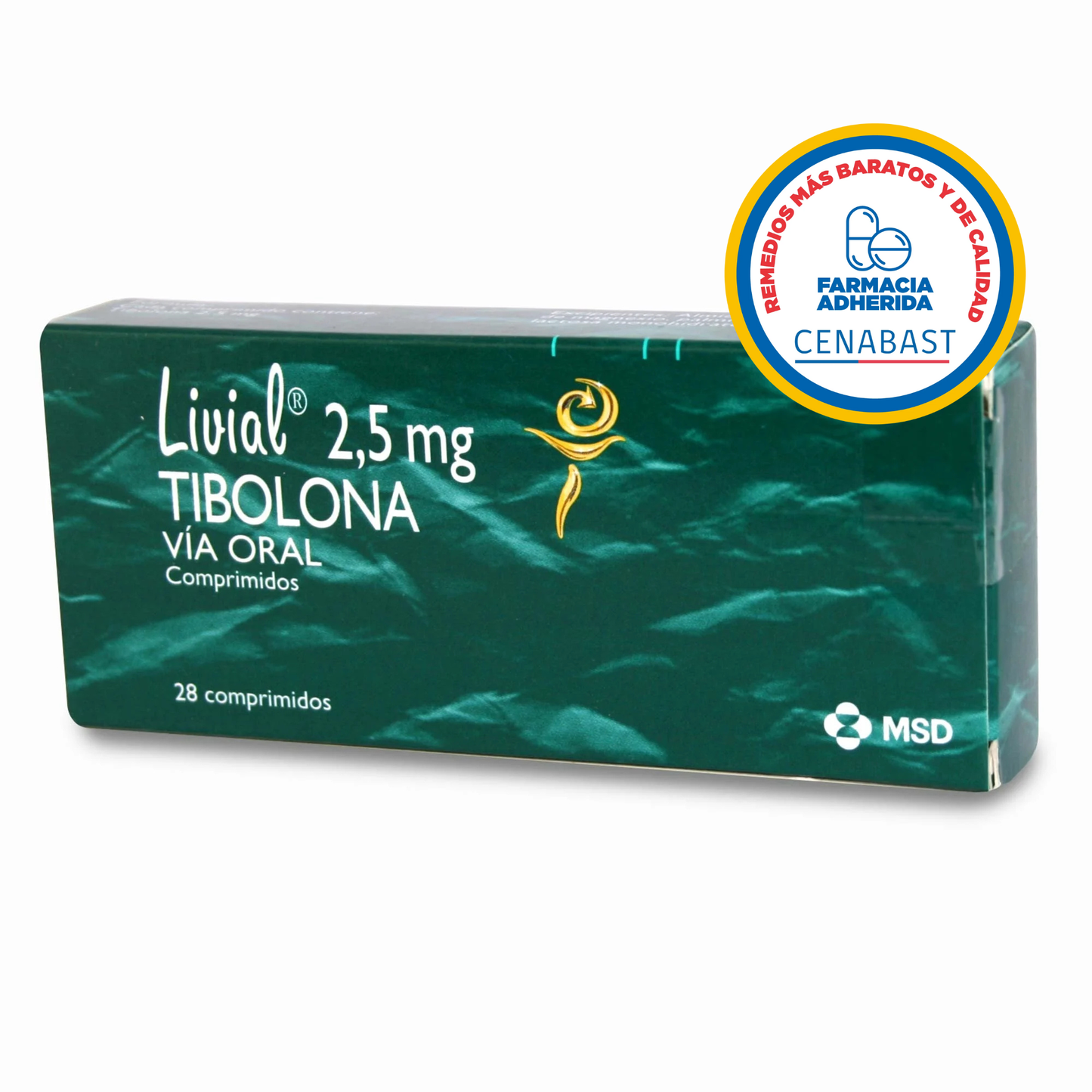 Livial 2,5mg - 28 Comprimidos - Medicamento Cenabast