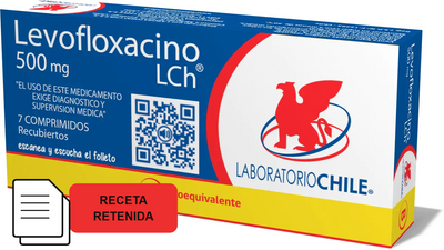Levofloxacino 500mg - 7 Comprimidos Recubiertos