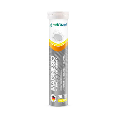 Magnesio + Zinc + Vitamina C - 20 Comprimidos Efervescentes