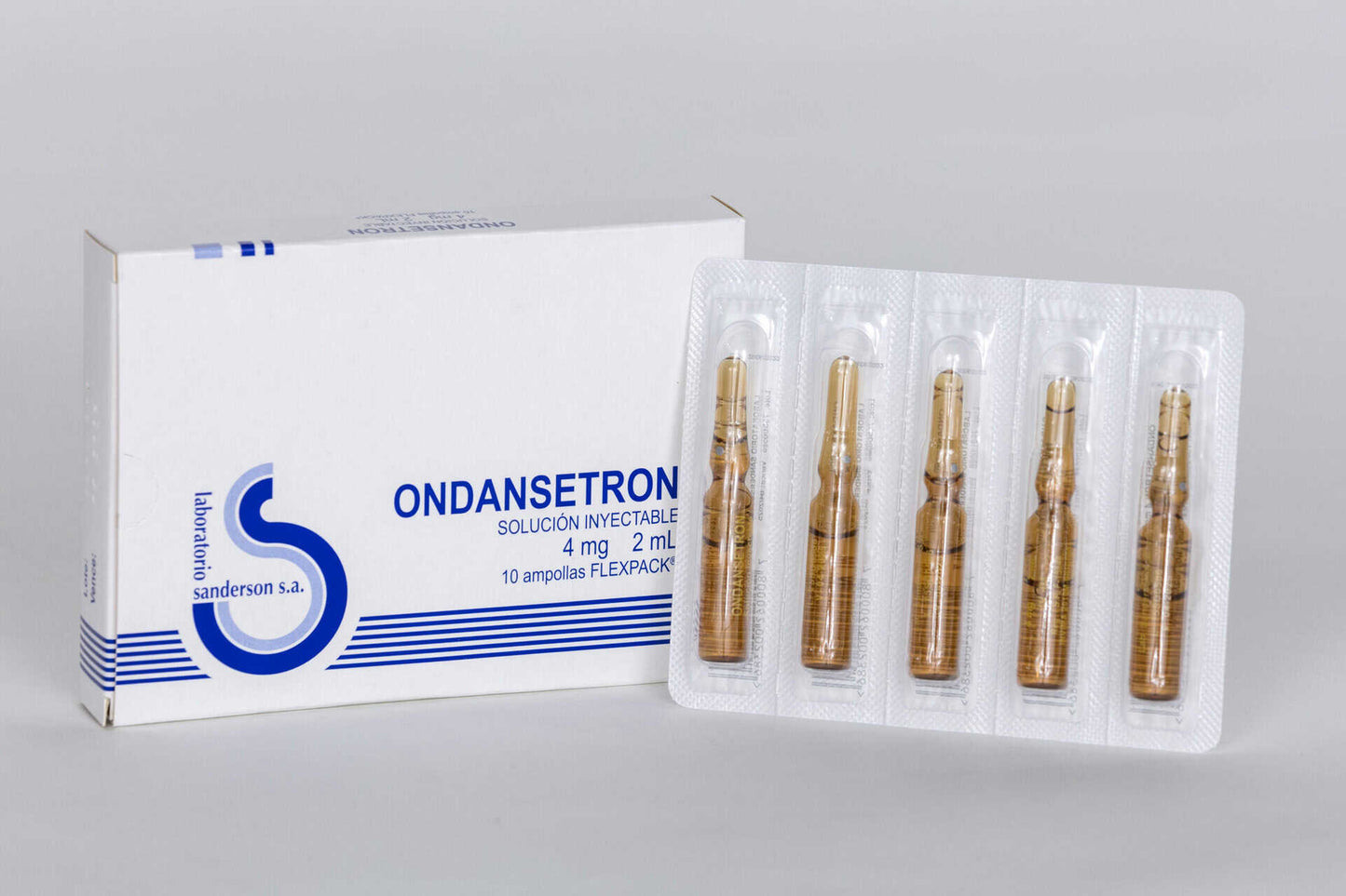 Ondansetrón Inyectable 4mg/2ml - 1 Ampolla