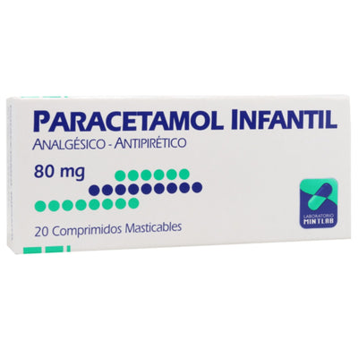 Paracetamol Comprimidos masticables 80mg