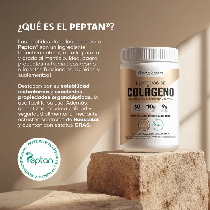 Péptidos de Colágeno Sin Sabor - 321 Gramos