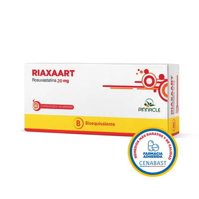 Riaxaart 20 mg - 60 Comprimidos - Medicamento Cenabast