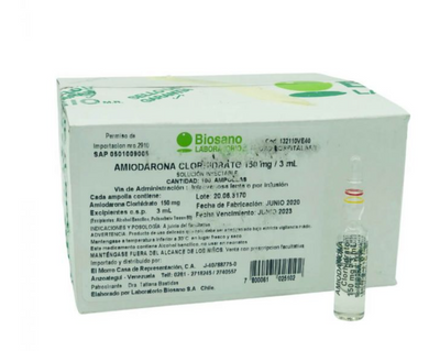 Amiodarona 150mg/ 3ml - 1 Ampolla