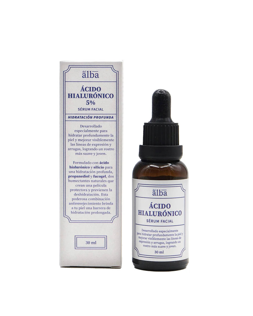 Apícola Del Alba Serum Facial Ácido Hialurónico 5% - 5mL