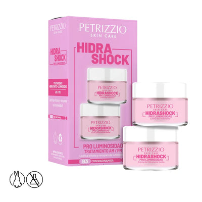 Set Cremas Faciales Pro Luminosidad Petrizzio Hidra Shock