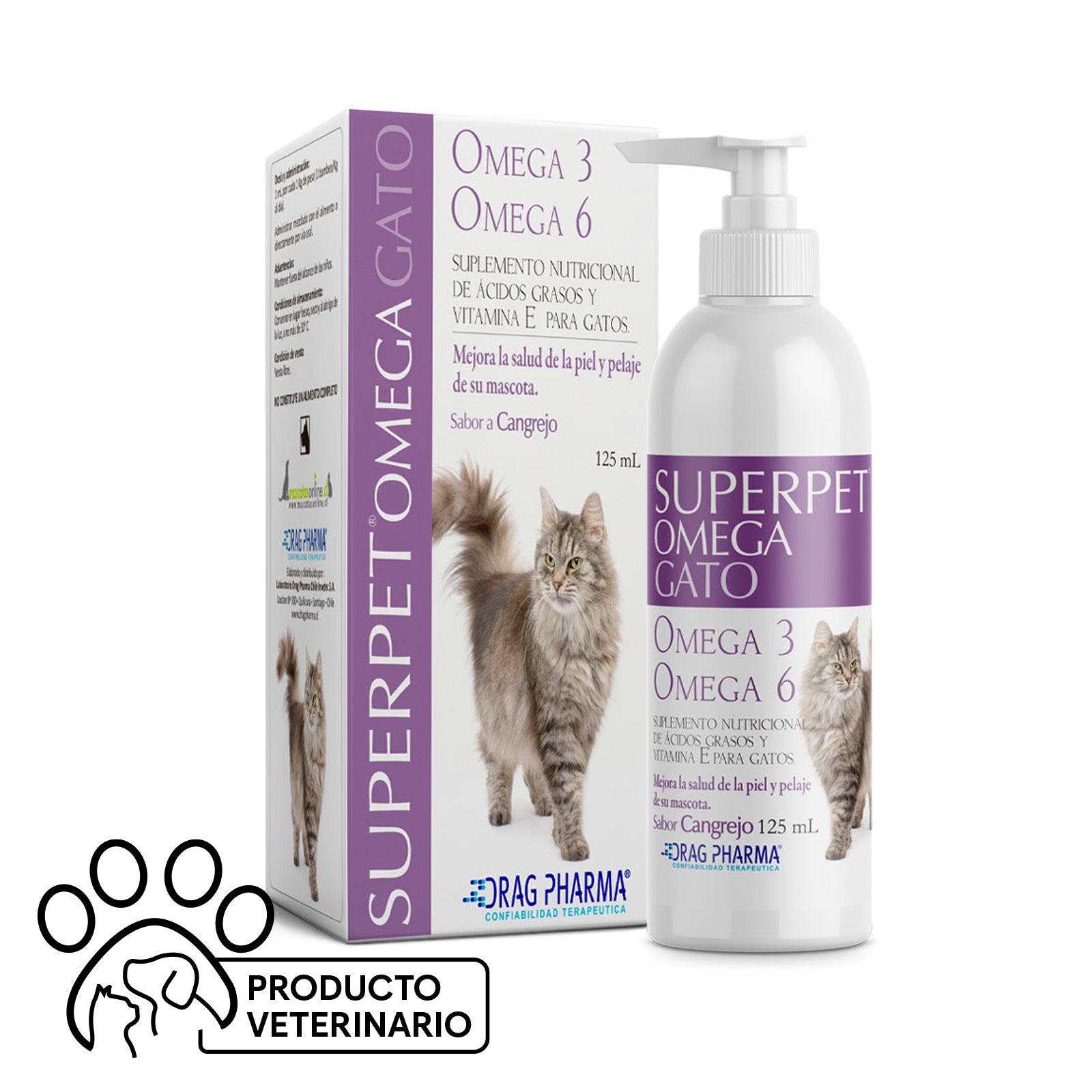 Superpet Omega Gato | Farmacias Curie - Envíos a todo Chile
