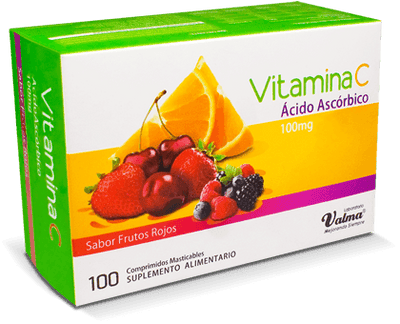 Vitamina C 100mg - 100 Comprimidos Masticables