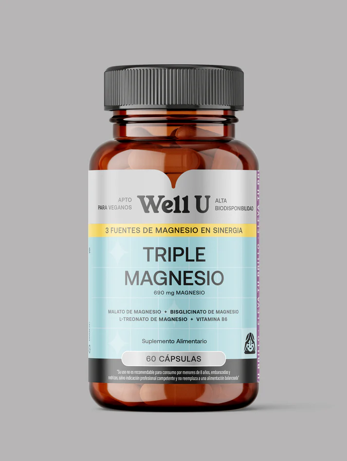 Well U Triple Magnesio - 60 Cápsulas