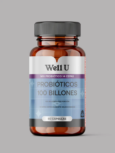Well U Probióticos 100 Billones - 60 Cápsulas
