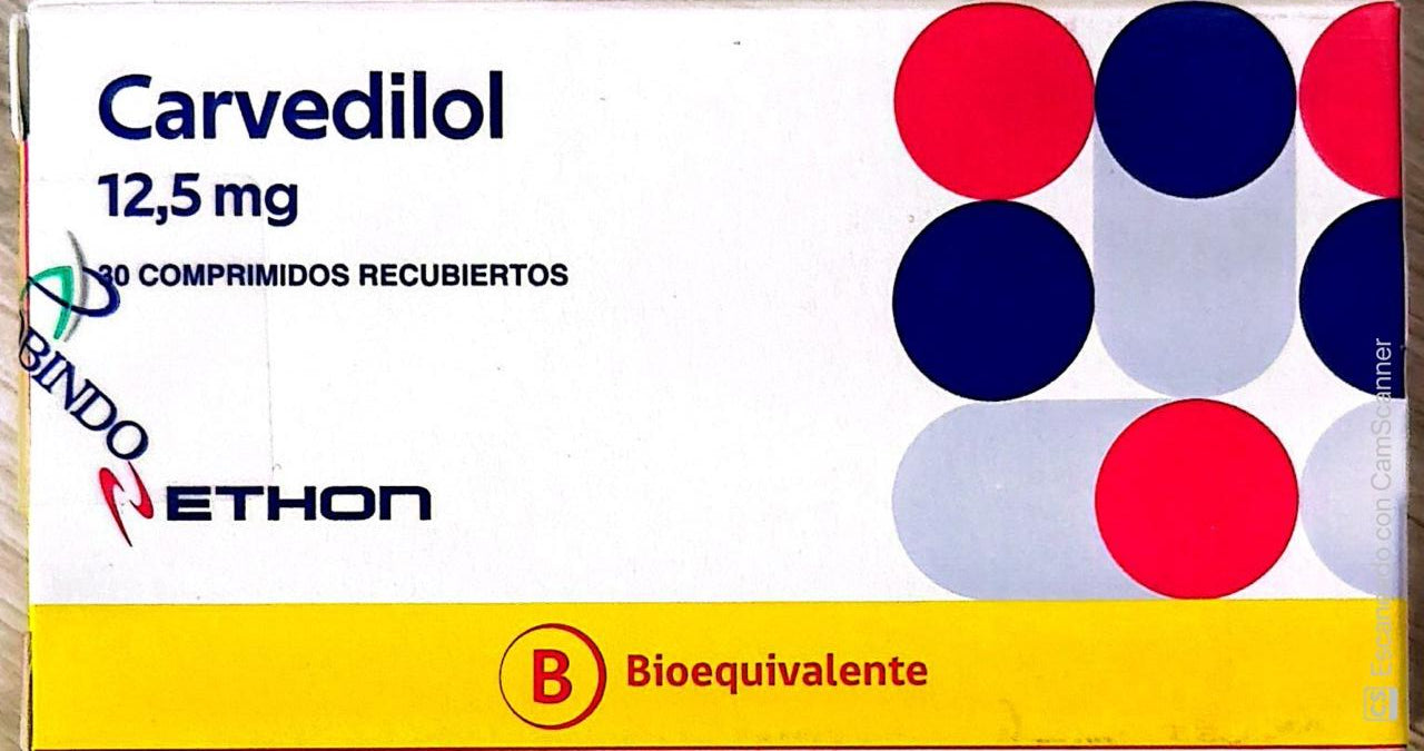 Carvedilol 12,5mg - 30 Comprimidos