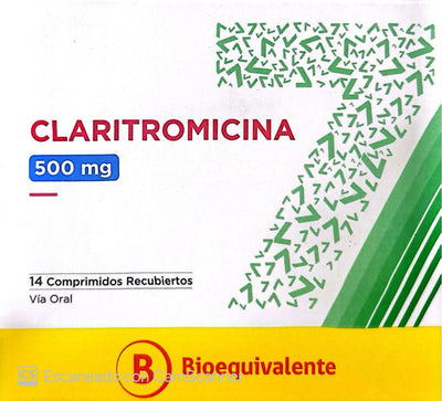 Claritromicina Comprimidos Recubiertos 500mg