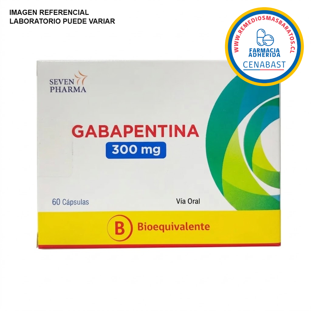 Gabapentina 300mg - 60 Cápsulas - Medicamento Cenabast