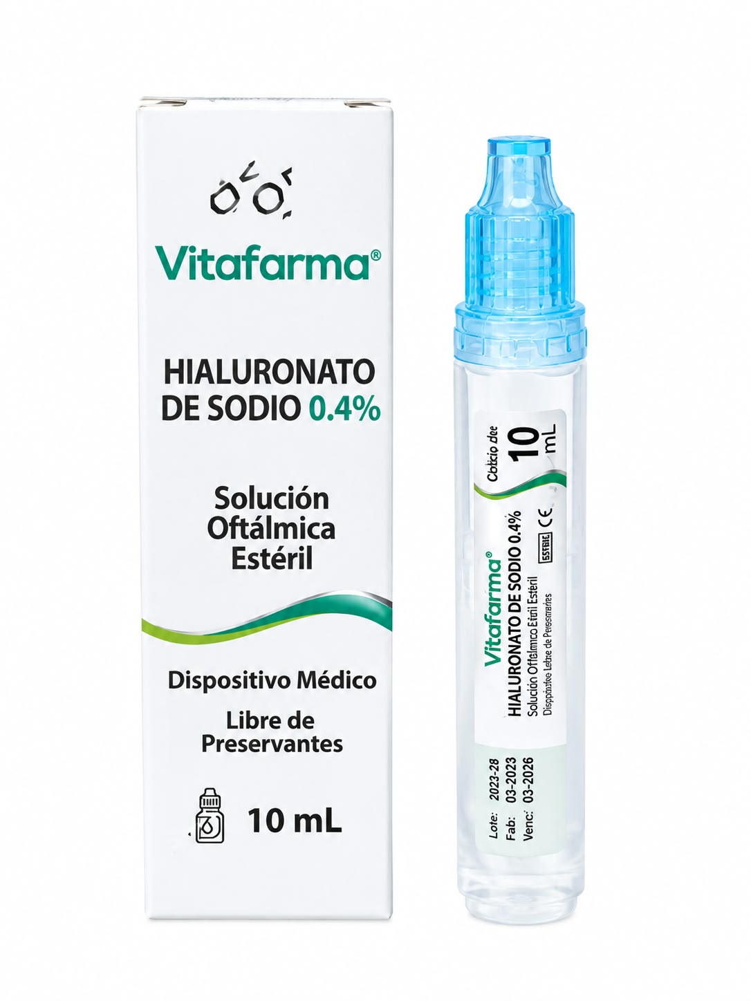 Hialuronato de Sodio 0.4% LP Solución Oftalmica - 10 mL - Medicamento Cenabast