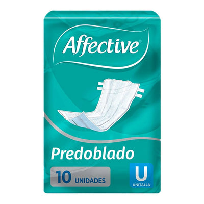 Affective Pre-Doblado Unitalla - 10 Pañales