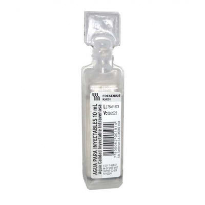 Agua Estéril para Inyectables 10 ml