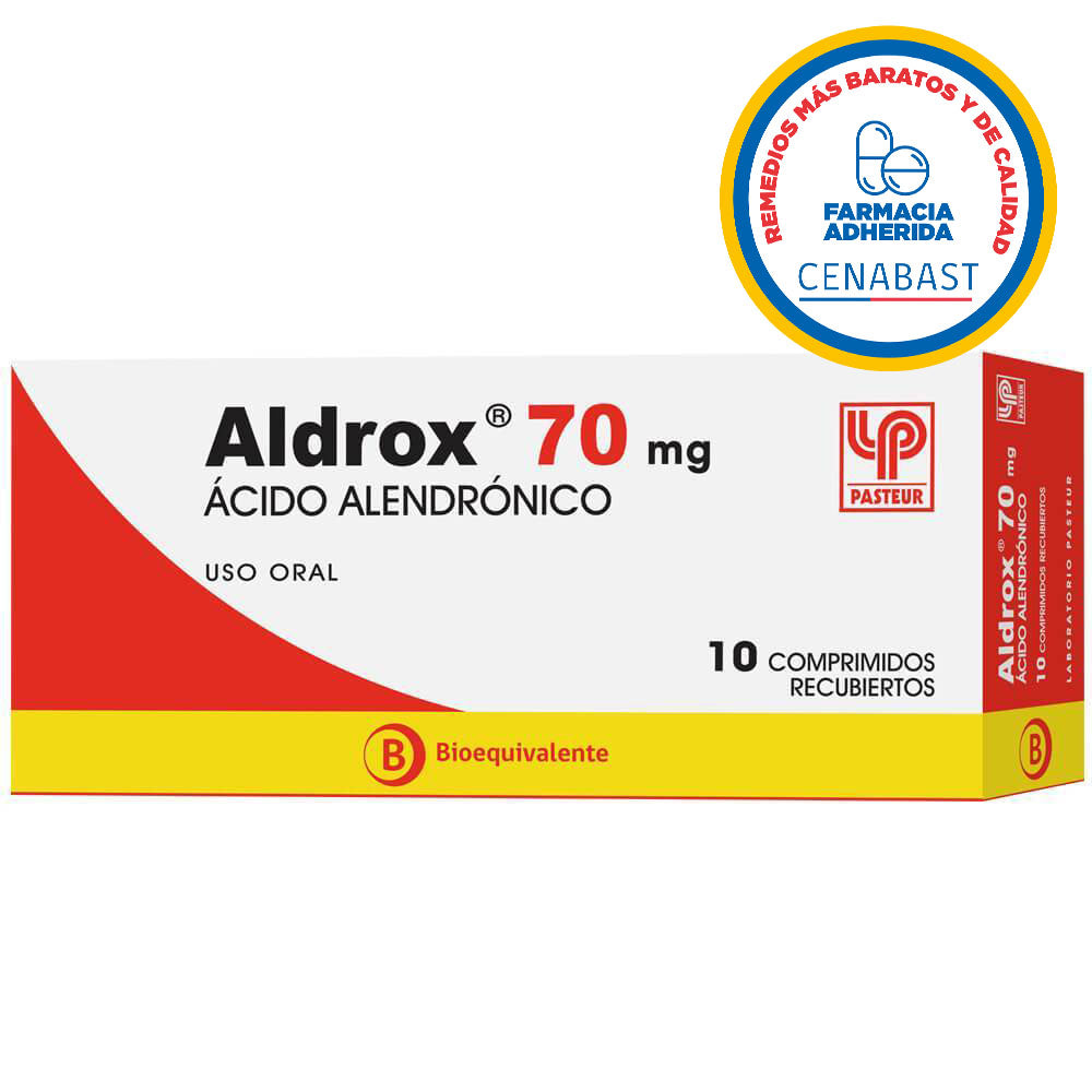 Aldrox Comprimidos Recubiertos 70mg Medicamento Cenabast – Farmacias Curie