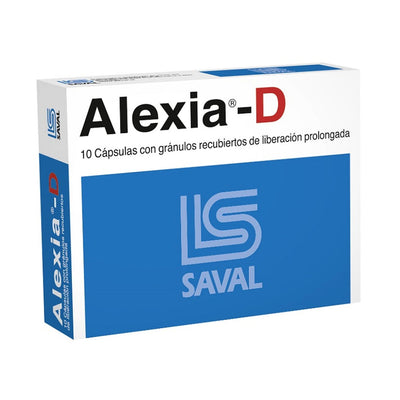 Alexia-D - 10 Cápsulas con Gránulos Recubiertos de Liberación Prolongada