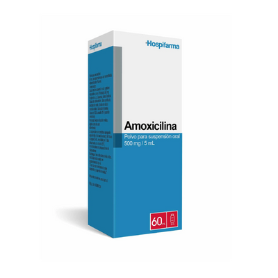 Amoxicilina Suspensión Oral 500mg/5ml - 60 mL
