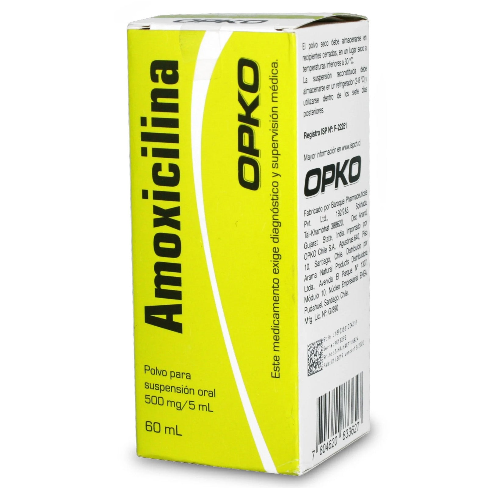 Amoxicilina Suspensión Oral 500mg/5ml. - Farmacias Curie