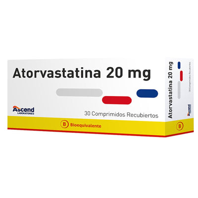 Atorvastatina Comprimidos Recubiertos 20mg
