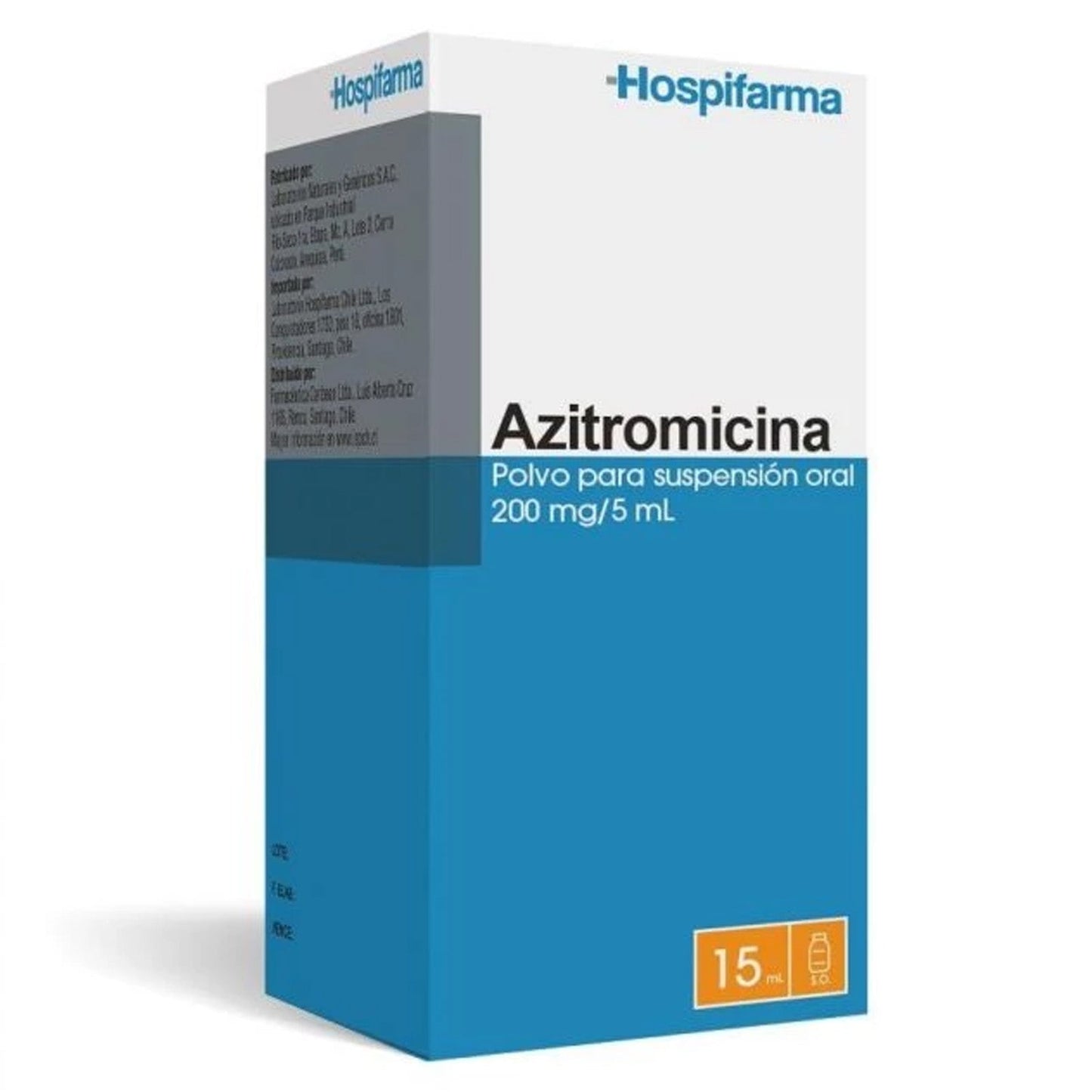 Azitromicina Polvo para Suspensión Oral 200mg/5ml - 15ml
