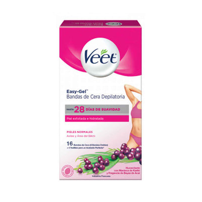 Veet Bandas Depilatorias Axila y Bikini Piel Normal