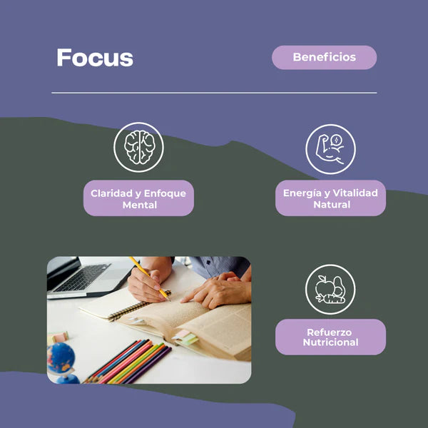 Focus Claridad Mental Y Cognitiva - 60 Capsulas