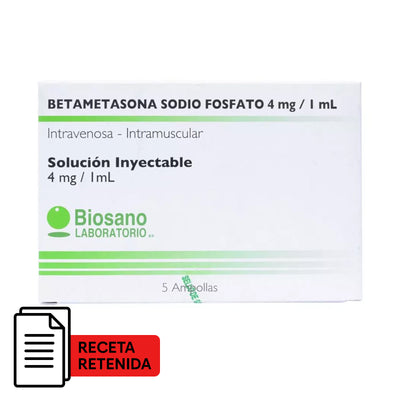 Betametasona Suspensión Inyectable 4mg/ml