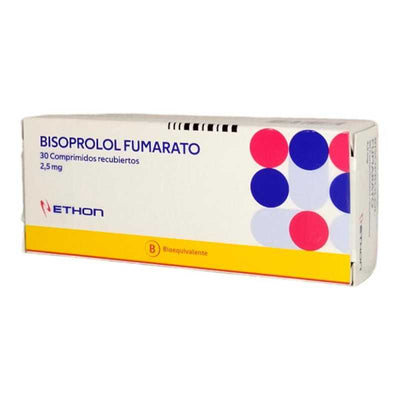 Bisoprolol 2.5mg - 30 Comprimidos Recubiertos