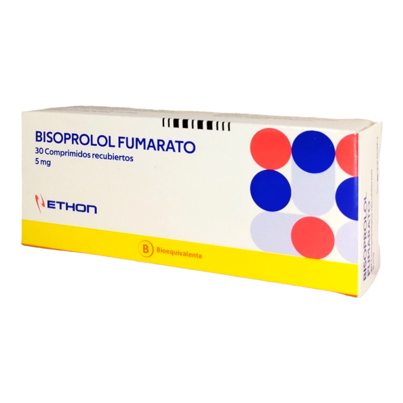 Bisoprolol 5mg - 30 Comprimidos Recubiertos