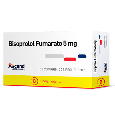Bisoprolol 5mg - 30 Comprimidos Recubiertos
