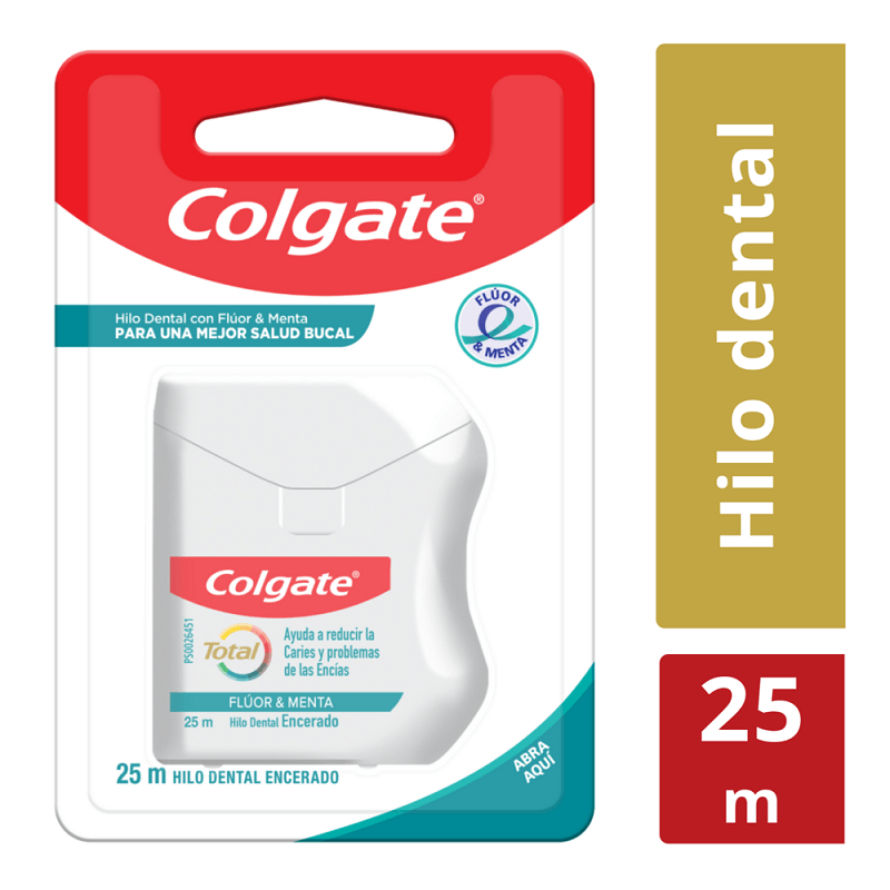 Colgate Hilo Detal Fluor y Menta - 25 Metros
