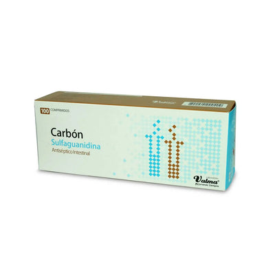 Pastillas de Carbón (Sulfaguanidina) - Tira de 10 Comprimidos