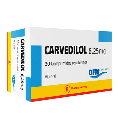Carvedilol Comprimidos 6,25mg