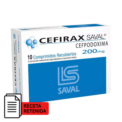 Cefirax Comprimidos Recubiertos 200mg - 10 unidades