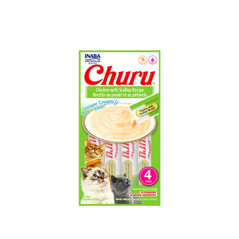 Churu Gato Sabor Pollo con Ostiones - 4 unidades