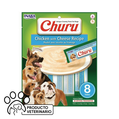 Churu Perro Sabor Pollo con Queso - 8 unidades