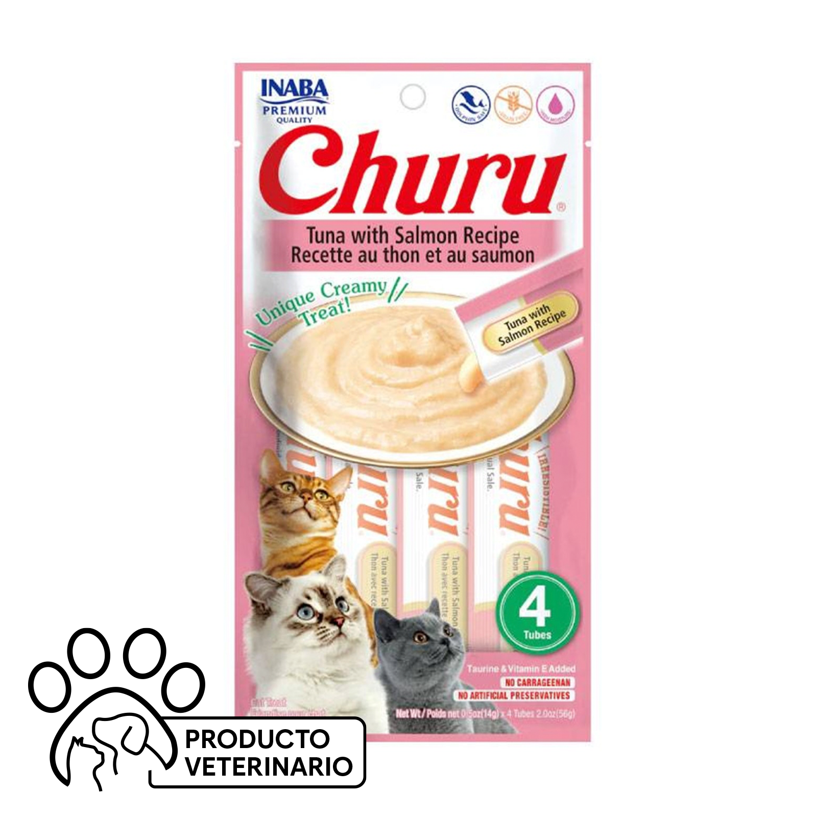 Churu Gato Sabor Atún y Salmón | Farmacias Curie - Envíos a todo Chile