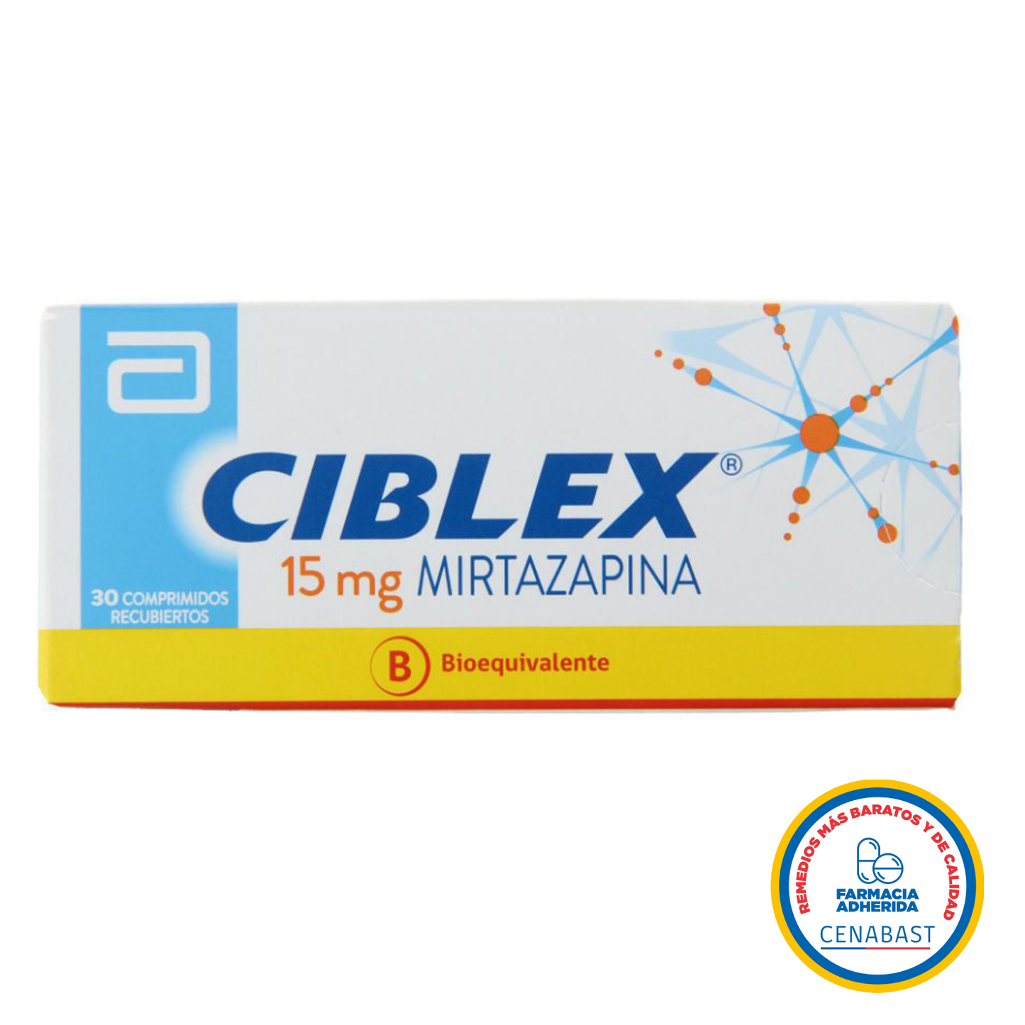 Ciblex 15mg - 30 Comprimidos Recubiertos - Medicamento Cenabast