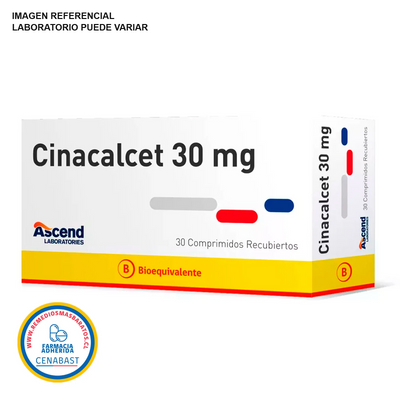 Cinacalcet 30mg - 30 Comprimidos Recubiertos - Medicamento Cenabast