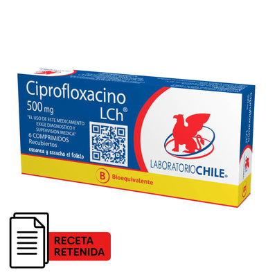 Ciprofloxacino Comprimidos recubiertos 500mg