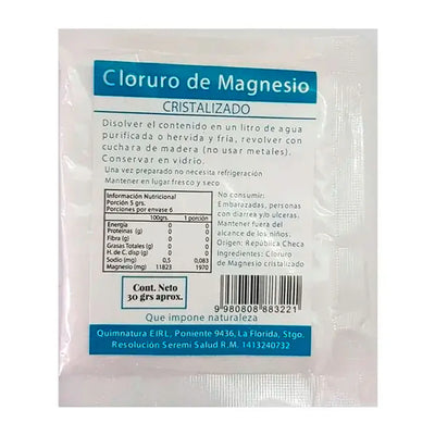 Cloruro de Magnesio Sobre 33 gramos