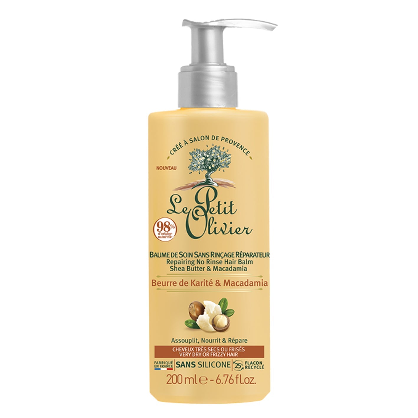 Le Petit Olivier Crema de Peinar Karité y Macadamia