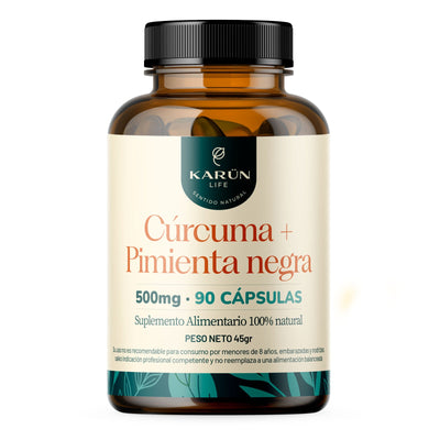 Cúrcuma + Pimienta Negra - 90 Cápsulas