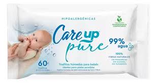 Care Up Toallas Húmedas Pure - 60 unidades