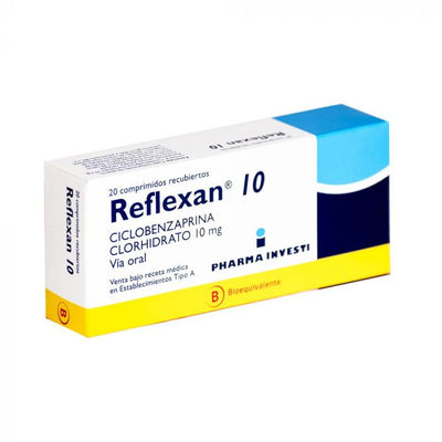Reflexan Comprimidos Recubiertos 10mg - 20 unidades