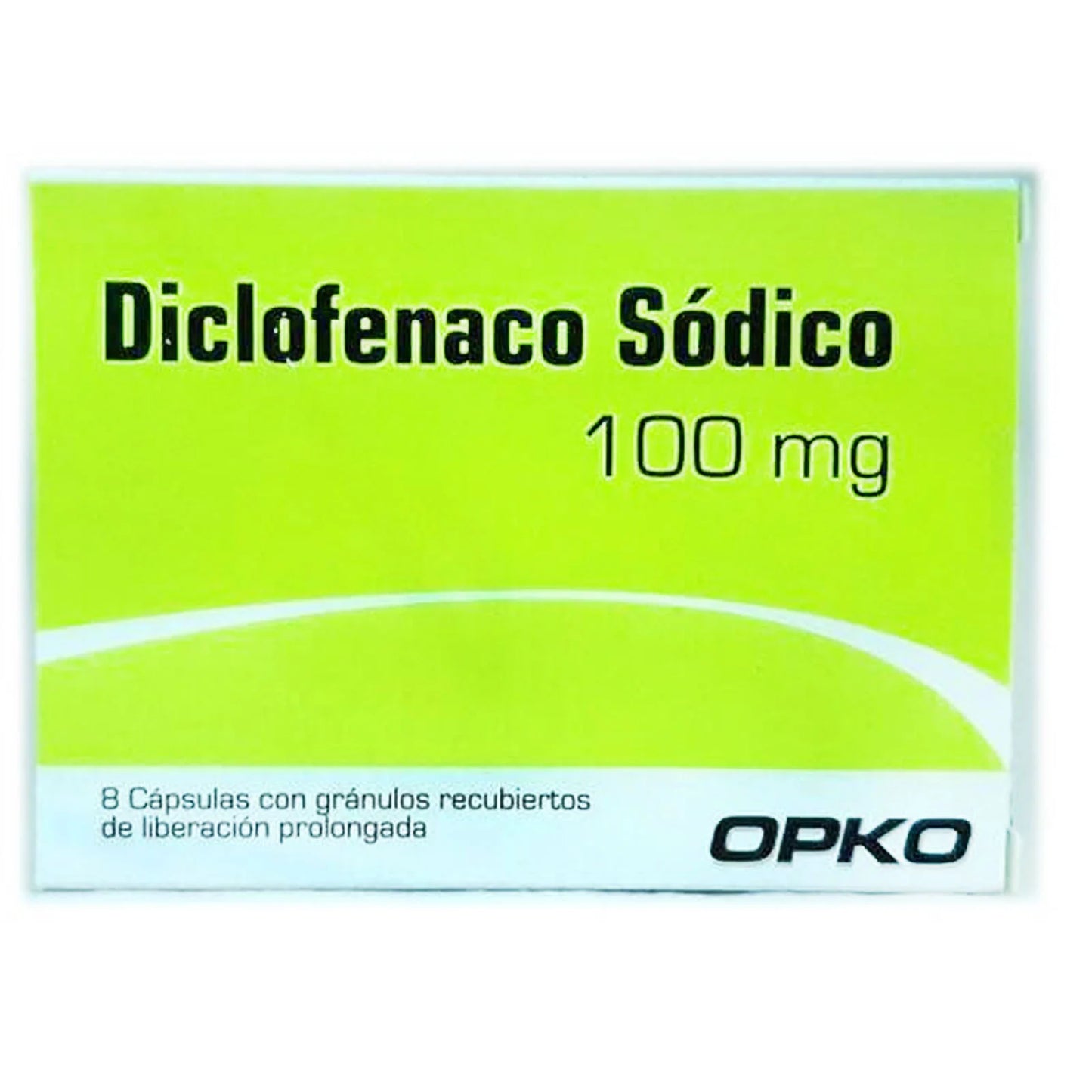 Diclofenaco 100 mg - 8 Cápsulas de Liberación Prolongada